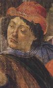 Sandro Botticelli Personage wearing a green mantle third in the group on the left china oil painting artist